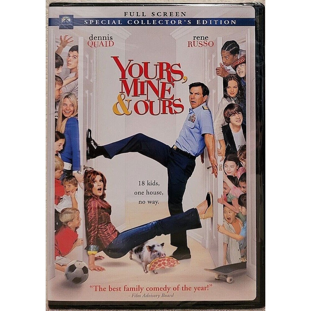 Yours, Mine & Ours (DVD, 2005, Full Screen) Dennis Quaid Rene Russo - NEW SEALED